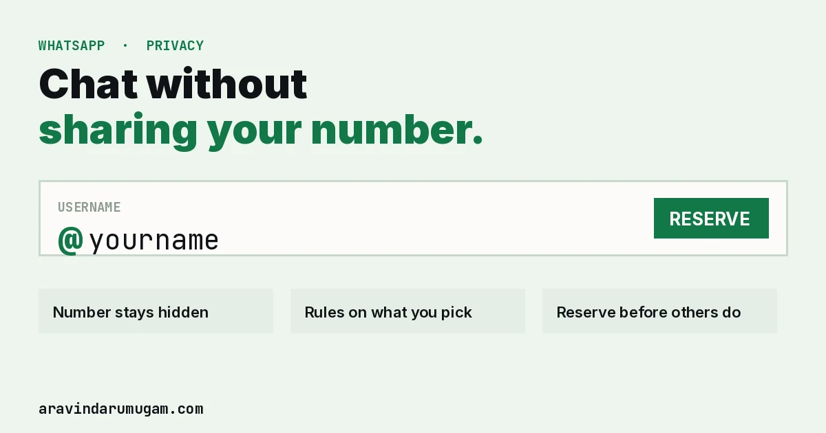 WhatsApp Usernames: How to Reserve Yours and What Changes for Privacy