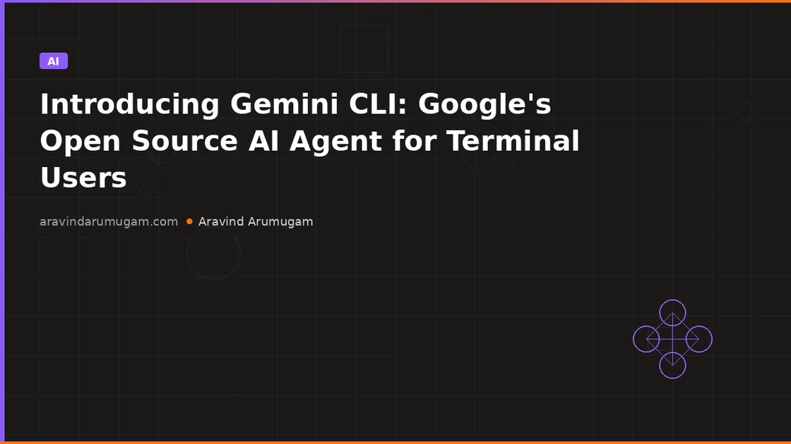 Introducing Gemini CLI: Google's Open Source AI Agent for Terminal Users